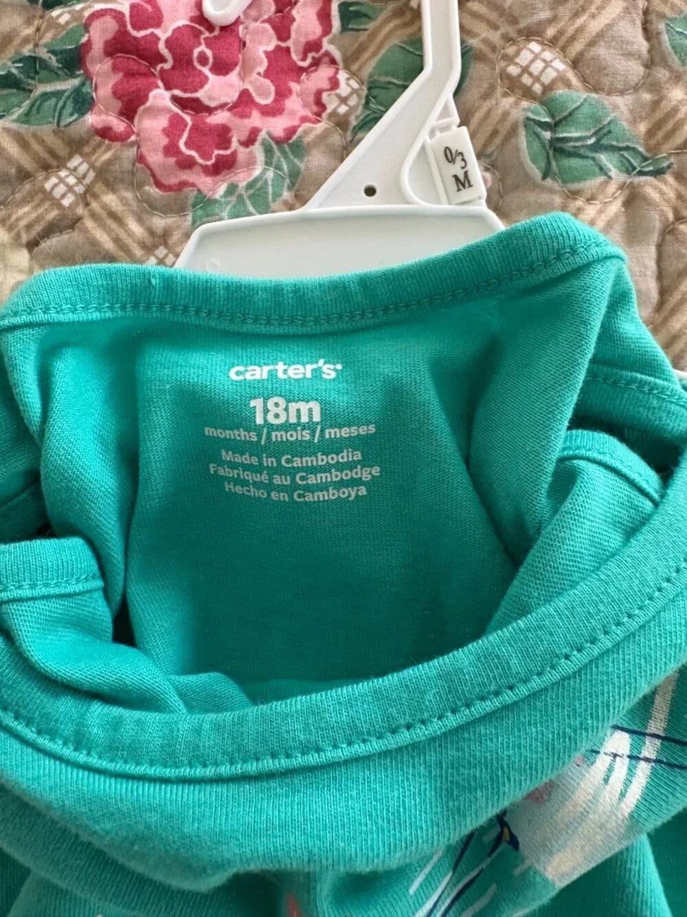 Carter's Toddler/Baby Girl 2-Piece Mermaid Tank & Shorts Outfit Set Size 18 mo